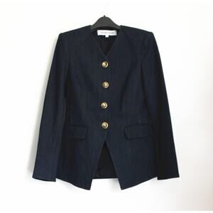 NEW Veronica Beard Cynthia Tailored Denim Jacket $678, Size 6